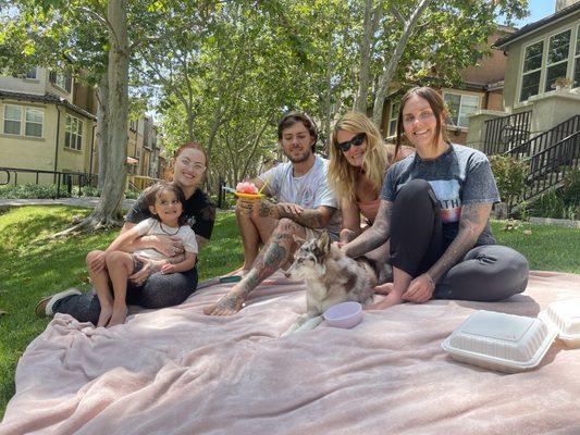 My little family with our Loki before he went to the Rainbow Brisge