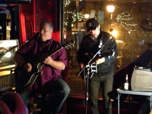 Kevin Fox and friend Bluesin' it out for Charity on Thanksgiving.