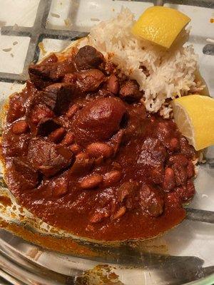 lamb chili made with ingredients from ht