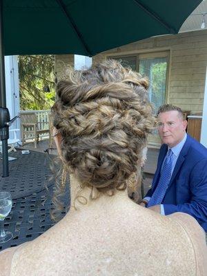 Curly updo by Mary