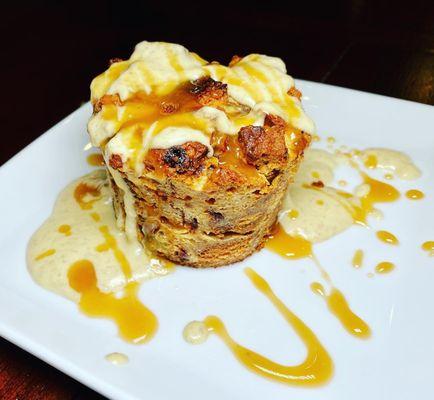 Southern Comfort Food by Chef Corby- 4th Course- Bread Pudding with caramel bourbon sauce