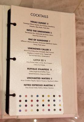 Menu as of 26 August 2024