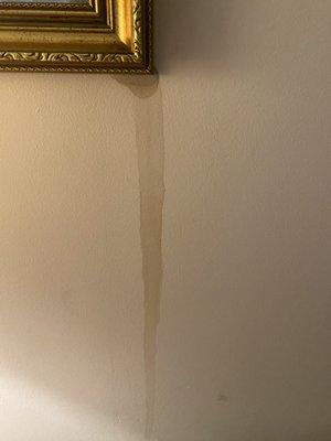 A new stain left on my wall by the cleaners