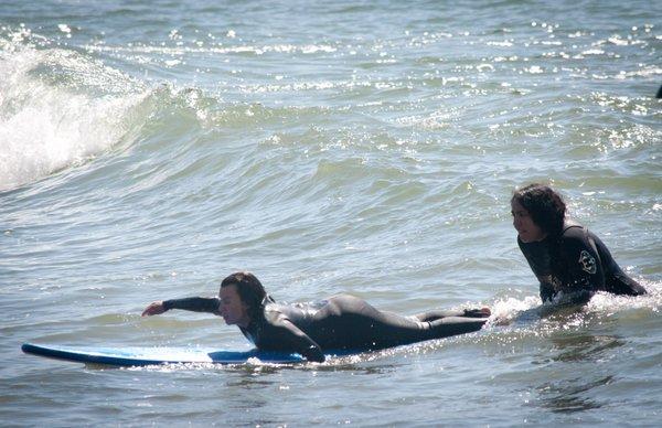 Using surfing to help a client explore her strengths and work towards a career transition.