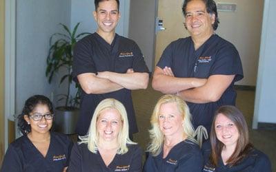 Meet the team at Frisco!  Dr. Paul Salinas, Christi Kobald, PA-C, Fernando Castaneda, PA-C, Ashley Jacob, PA-C, Melinda, LVN, and Jessica!