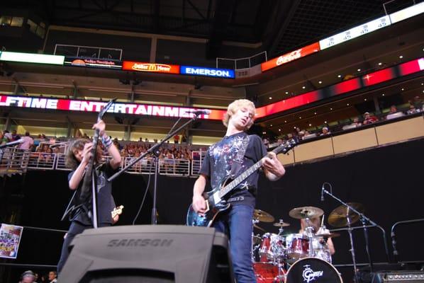 Our Rock Bands have played half-time at US Airways Center. We play every year at Cooperstown and the Rock and Roll Marathon.