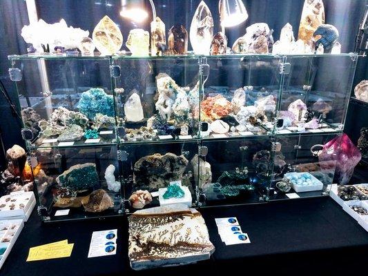 Our Booth at the annual Kansas City Gem and Mineral Show