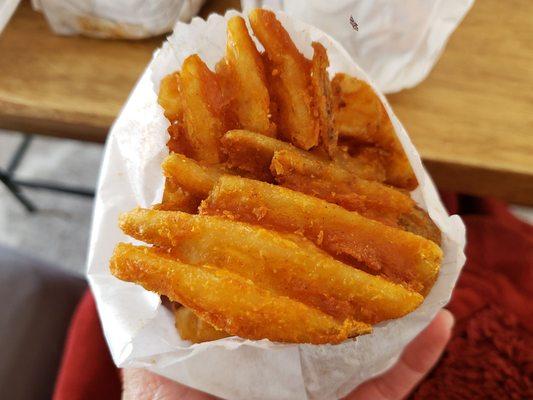 Waffle cut fries!