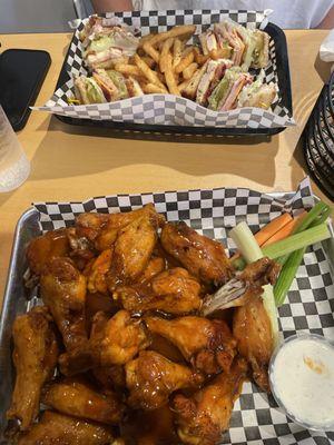 Mango habanero and club sandwich