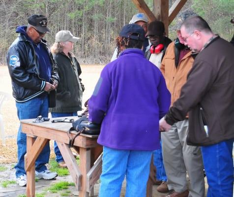 Class on the range