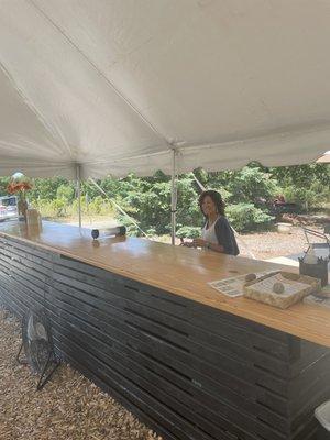 Perfect outdoor bar area