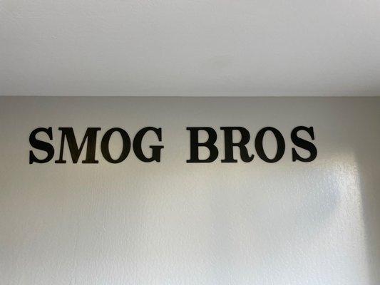 Smog Bros Sign