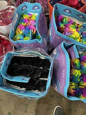 Black & Tie Dye Roses