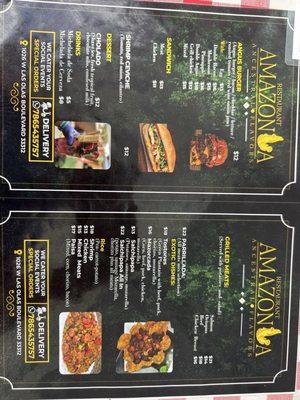 Food menu