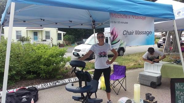 Chair Massage at Niantic Farmers' Market