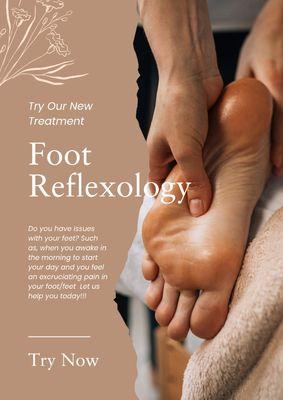 Suitable for people who have tired, sore, and painful feet. No worries try our reflexology.