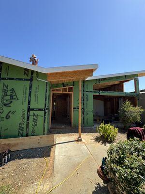 Framing beam installation