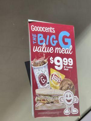 The Big G value meal