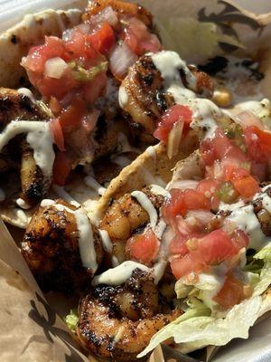 Blackened shrimp tacos