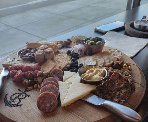 A wonderful Charcuterie Board that the Chambers Bay Distilling Tasting Room has to offer!