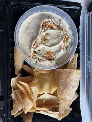 Hummus Plate with Pita Chips