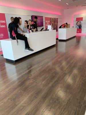 T-mobile employees.