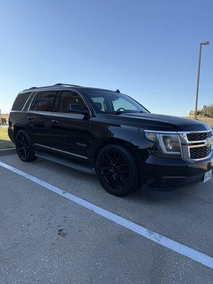 2015 Tahoe came in sad and worn out left OC Car Care ready to run the streets