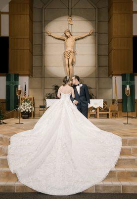 Andrea & Jon - Wedding Day February 2,2019. Such a great photo of me and my husband !