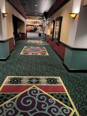 Carpet cleaning in theater