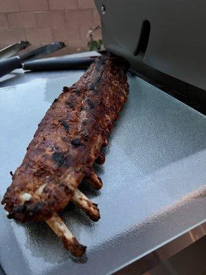 Rack of baby back ribs