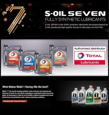 These are also some of the best quality oil brands that we stock