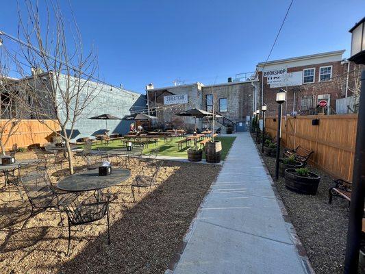 Rear beer garden area (from the back fence)