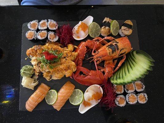 Monster lobster roll and other sushi