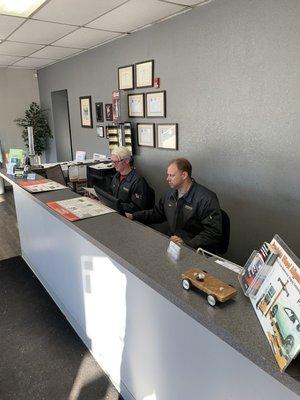 Reception desk