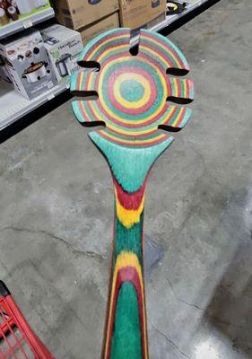 Tie dye bamboo spoon - fun!