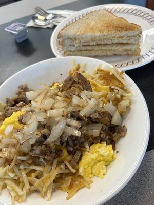 Sausage Egg and Cheese bowl