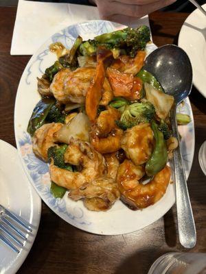 Shrimp with vegetables