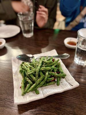 dry cooked green beans