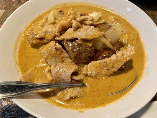 Masaman curry with pork