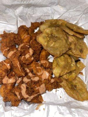 Pechurina con Tostones