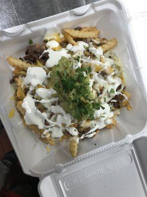 Me w/my partner had ordered the carne asada Fries! They are the bomb Trux Team have meetings often at Chico's. I recommend