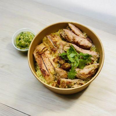 Chicken Protein Bowl ~ Lemongrass Burd