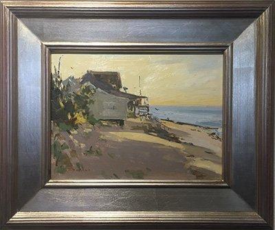 Denise Dumont oil painting Cottage at the Shore