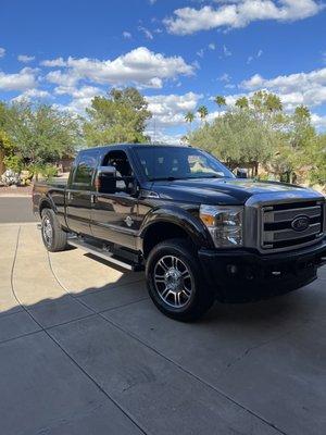 F 250 platinum bought from Yates Buick gmc with Christian!