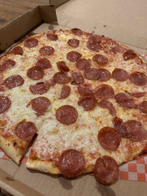 Pepperoni pizza