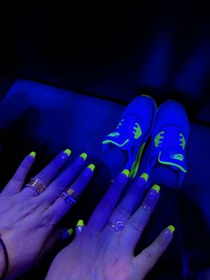 My latest - I loveeeeee the neon popping in this blue light!