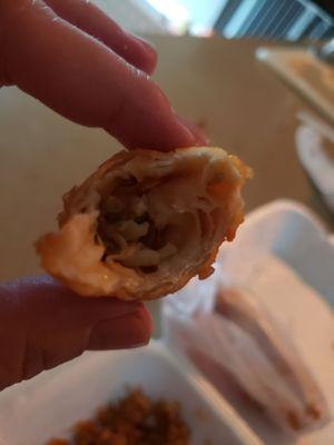 Eggroll, next to nothing inside