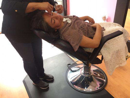 Face threading and eyebrows $20