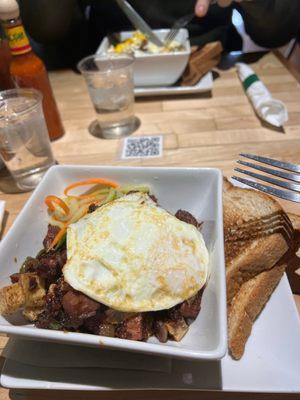 Korean BBQ CBH (Corned beef hash) - always yes