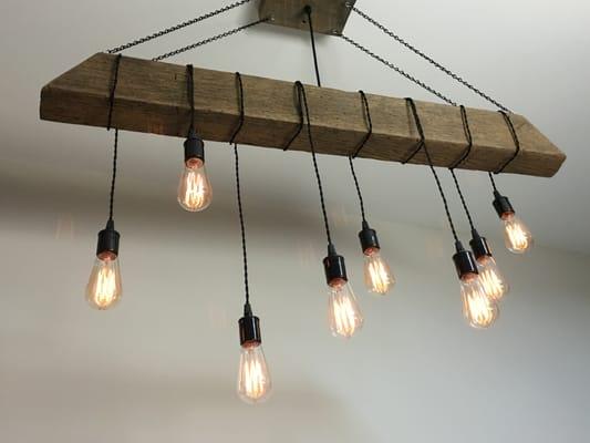 Reclaimed Wood Timber Chandelier